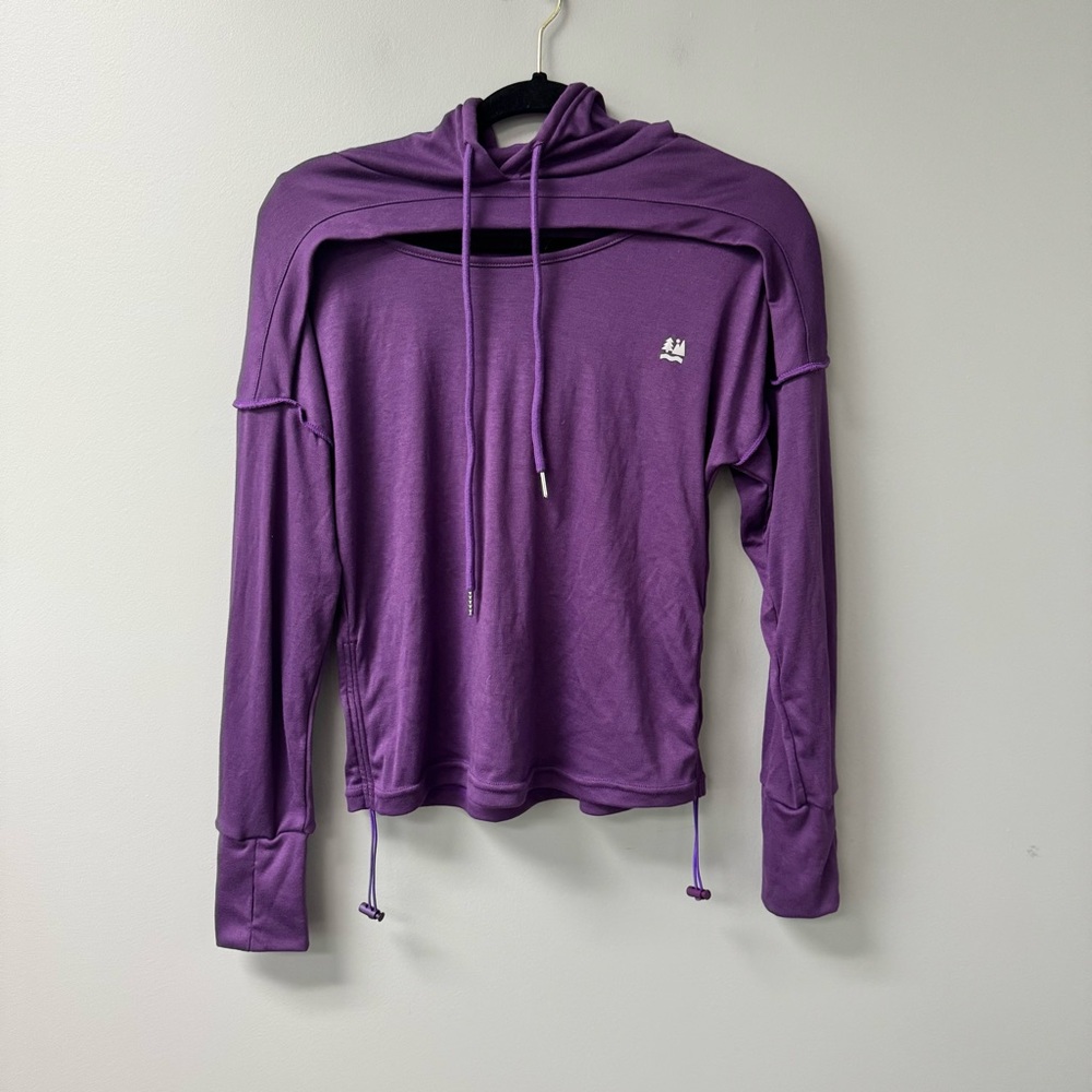 In my nature Purple Hooded  Sweatshirt lightweight